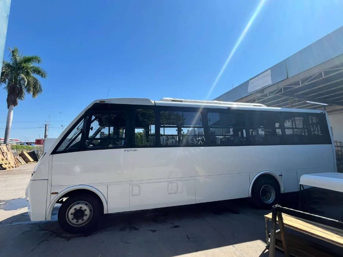 Unidad terminada. Instalaciones en autobús